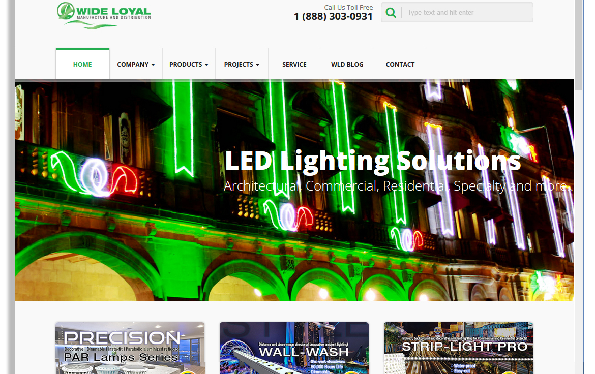 Wide Loyal Launches New Website for LED lighting Solutions